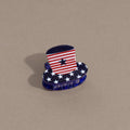 Trendy American Flag Hat Shape Lightweight Hair Clip 8AS6HCP61T