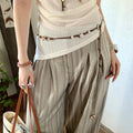 Boho Style Star Bead Braided Tassel Waist Blet 6W6JBT199