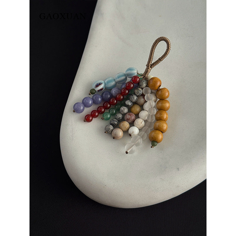 Vintage Stone Tassel Charm - DippedShop Wholesale - #7731