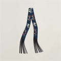 Tassel Silk Scarf - DippedShop Wholesale - #3987