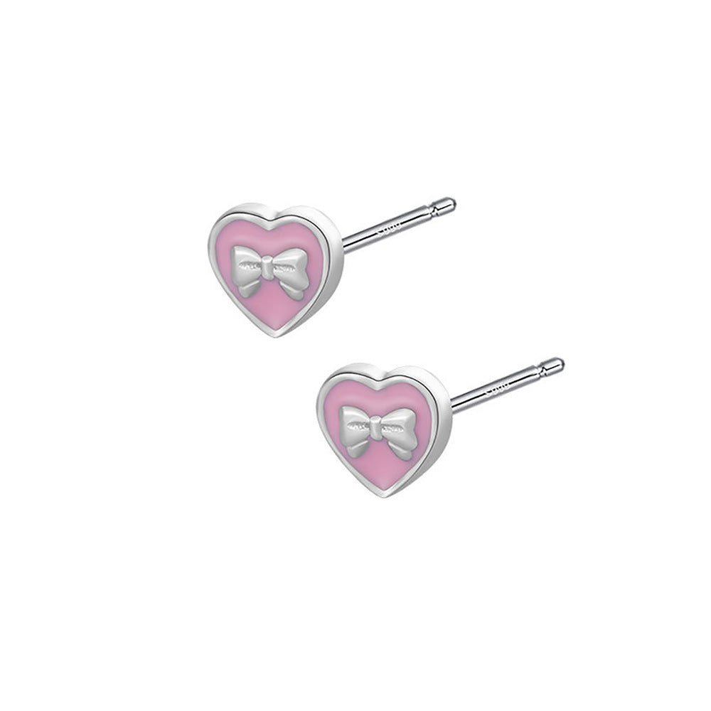Heart Mini Stud Earrings - DippedShop Wholesale - #3523