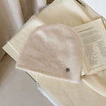 Slouchy Solid Color Warm Knit Beanie Hat 6W6HAT659