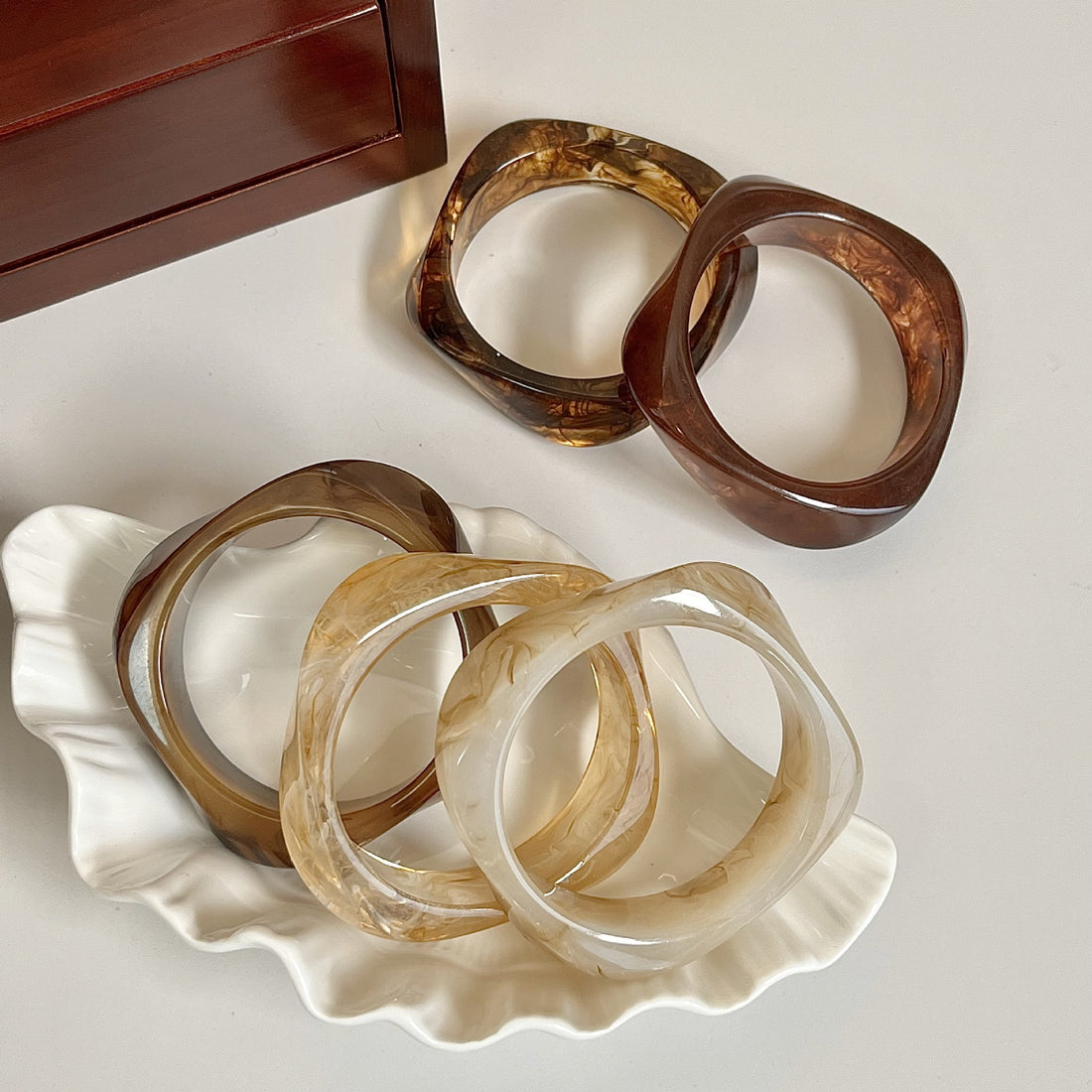 Geometric Polygon Irregular Acrylic Bracelets DP25B568