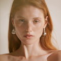 Trendy Electroplated Leaf Stud - DippedShop Wholesale - #3507