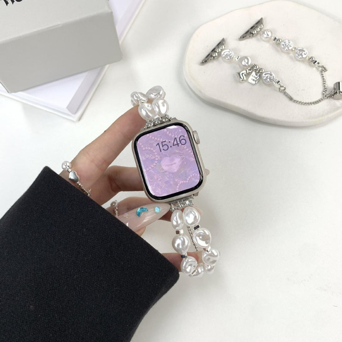 Pearl Chain Watch Band - DippedShop Wholesale - #9075