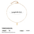 Gold Plated Geometric Pendant Necklace - DippedShop Wholesale - #1203
