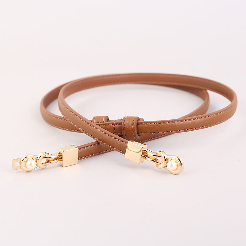 Skinny Leather Belt - DippedShop Wholesale - #7267