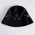 Vintage Crochet Floral Bucket Hat - DippedShop Wholesale - #8659