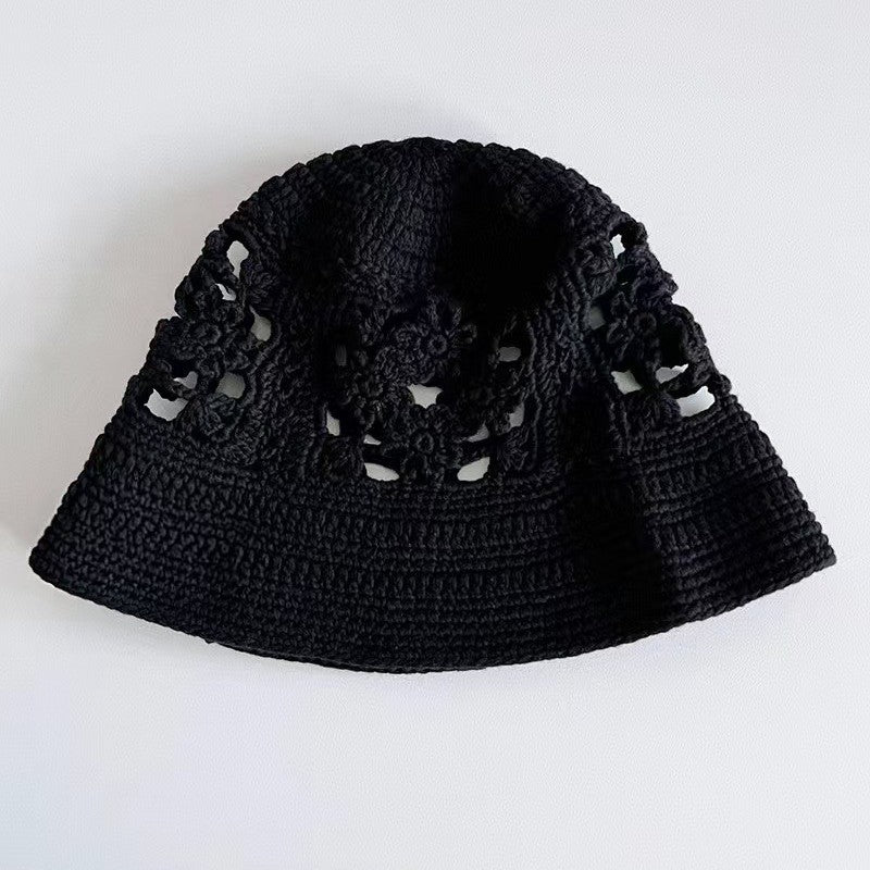 Vintage Crochet Floral Bucket Hat - DippedShop Wholesale - #8659