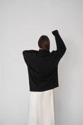 High Collar Loose Sweater - DippedShop Wholesale - #9059