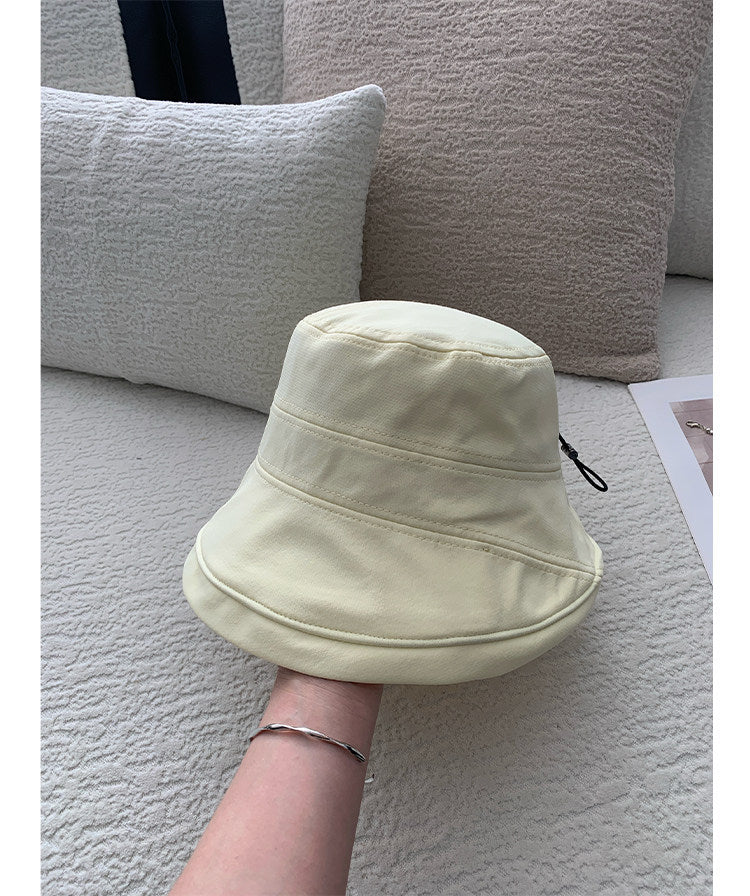 Minimalist Solid Color Foldable Bucket Hat 8BK6HAT180L