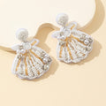 Pearl Shell Stud Earrings - DippedShop Wholesale - #6899