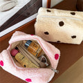Fuzzy Plush Cosmetic Bag - DippedShop Wholesale - #6371