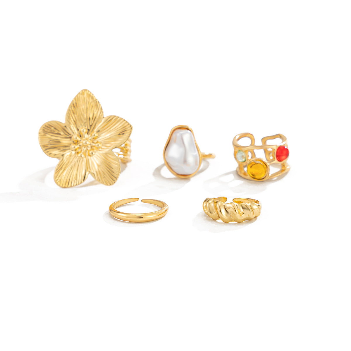 Baroque Pearl Open Toe Ring - DippedShop Wholesale - #0915