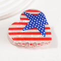 USA Independence Day Flag Hair Clip 8AS6HCP67T
