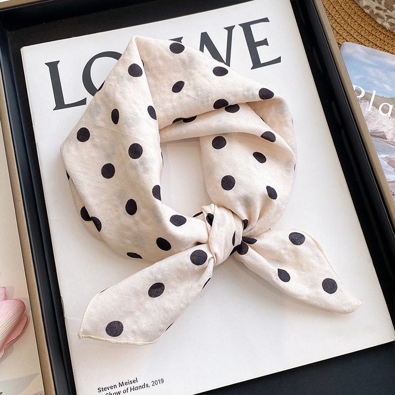 Sweet Floral Print Soft Silk Scarf 6W6NSI202