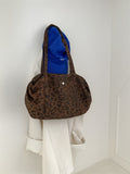Vintage Leopard Print Large Capacity Shoulder Bag 6W10BBG1361