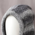 Vintage Striped Knitted Hooded Scarf Hat 6W6HAT702