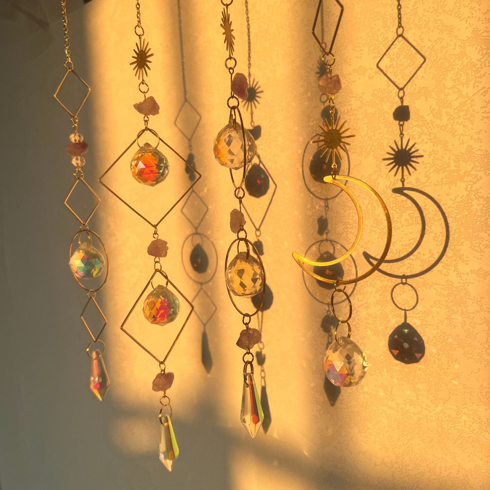 Stone Crystal Wind Chime - DippedShop Wholesale - #1619