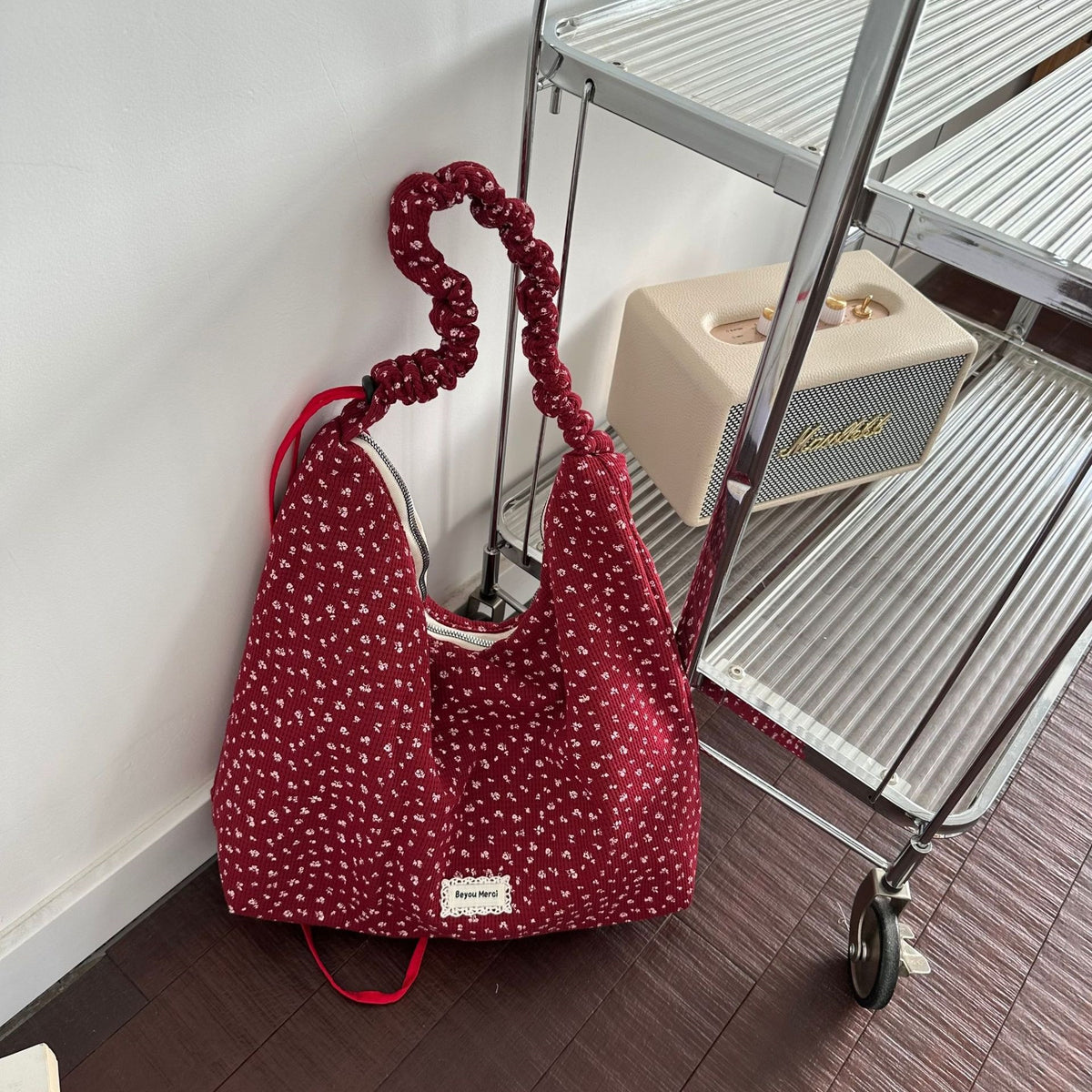Floral Print Hobo Bag - DippedShop Wholesale - #5219