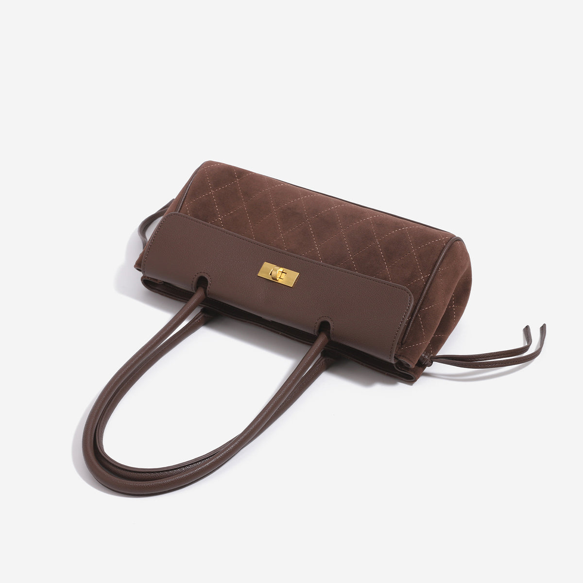 Trendy Color Contrast Plaid Baguette Shoulder Bag 6W10BBG2414