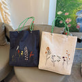 Vintage Floral Denim Tote - DippedShop Wholesale - #3747