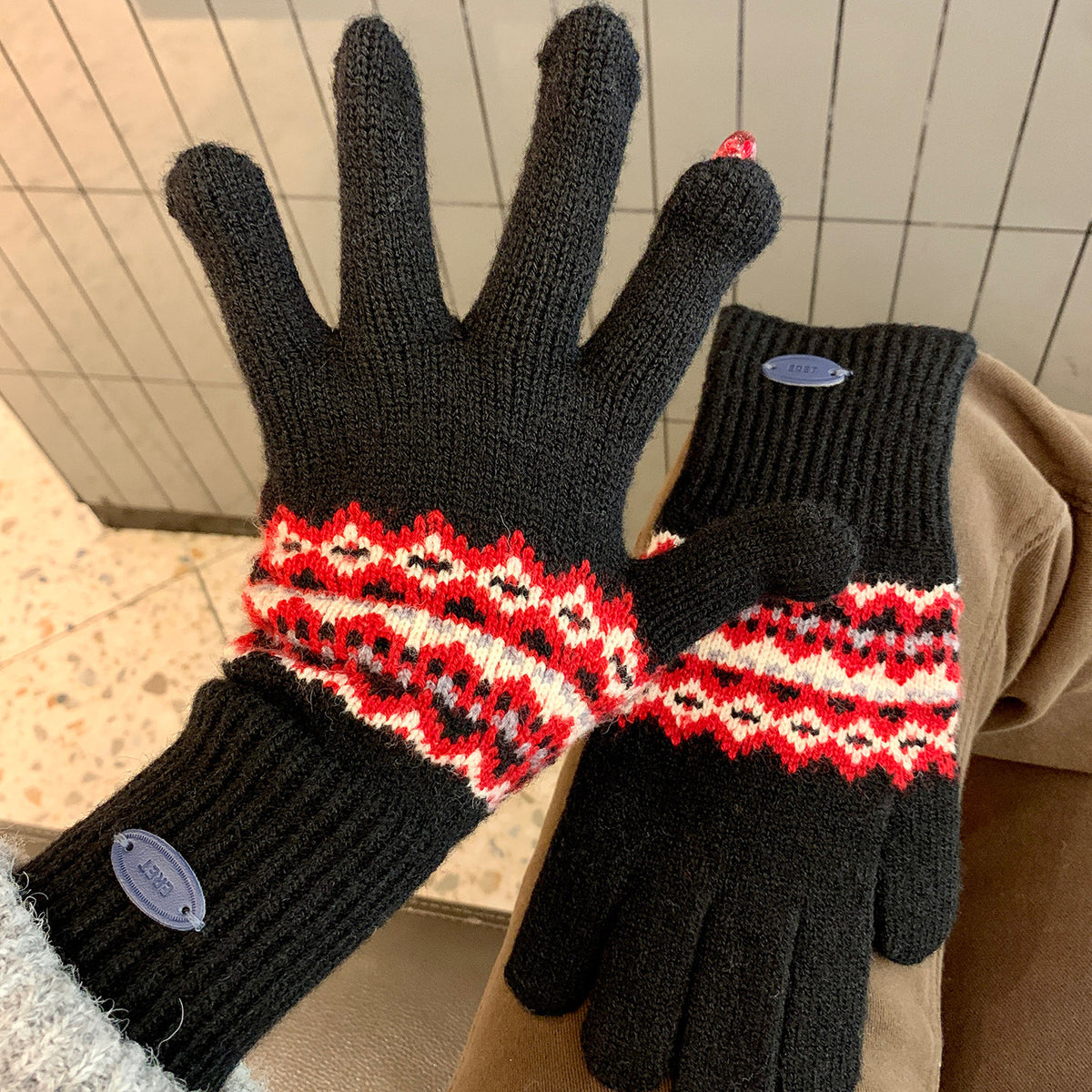 Touchscreen Knit Gloves - DippedShop Wholesale - #7347