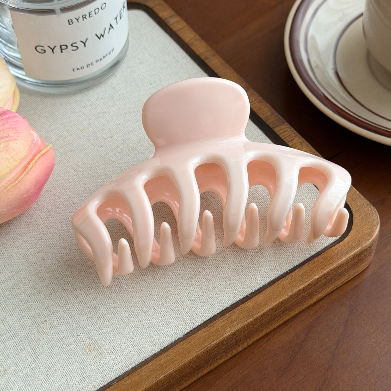 Minimalist Solid Color Durable Large Hair Claw 8AS6HCP280L