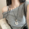 Minimalist Double Layer Starfish Necklace - DippedShop Wholesale - #4019