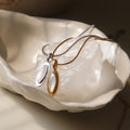 Marquise Pendant Snake Chain Necklace - DippedShop Wholesale - #9443