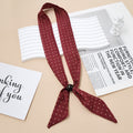 Cute Polka Dots Beaded Decor Silk Scarf 6W6NSI214