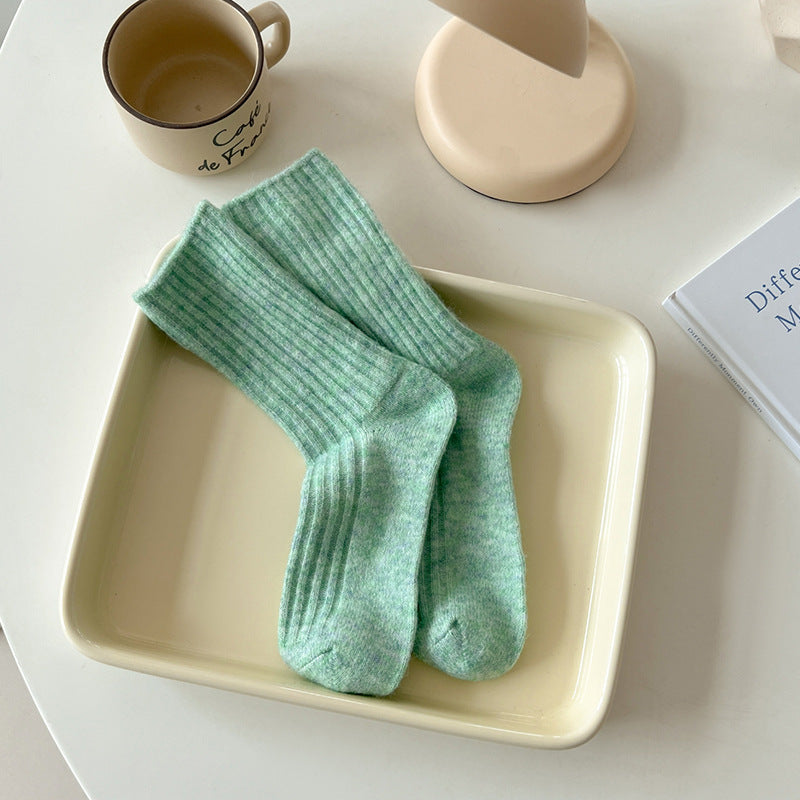Winter Striped Thick Warm Crew Socks 6W8FSO675