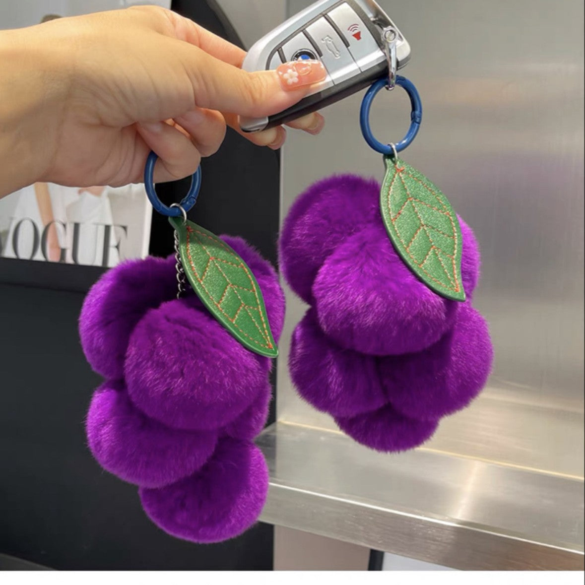 Plush Grape Keychain - DippedShop Wholesale - #5443
