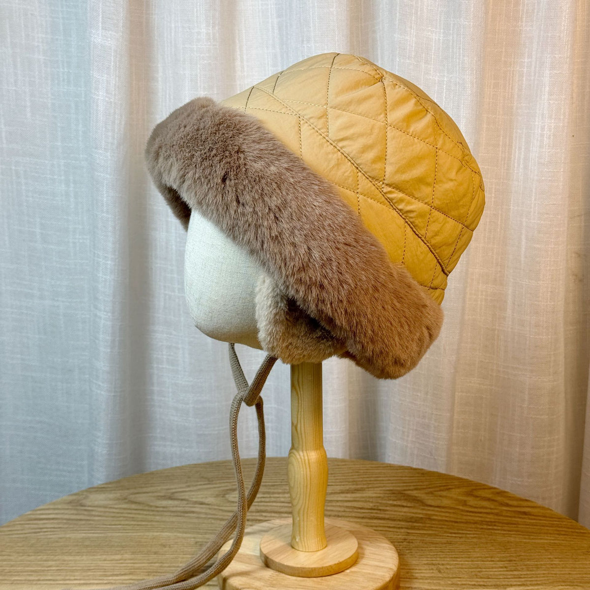 Fleece Lined Earflap Bucket Hat - DippedShop Wholesale - #8563