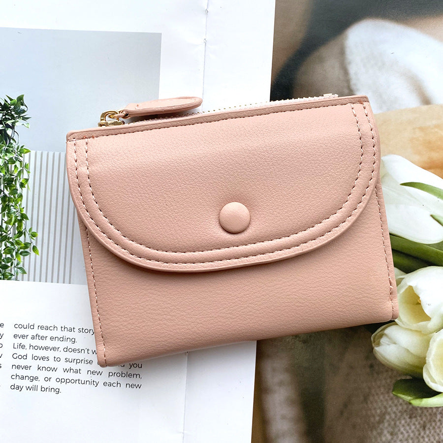 Simple Solid Color Multi-Functional Bifold Wallet 6S10BWB95
