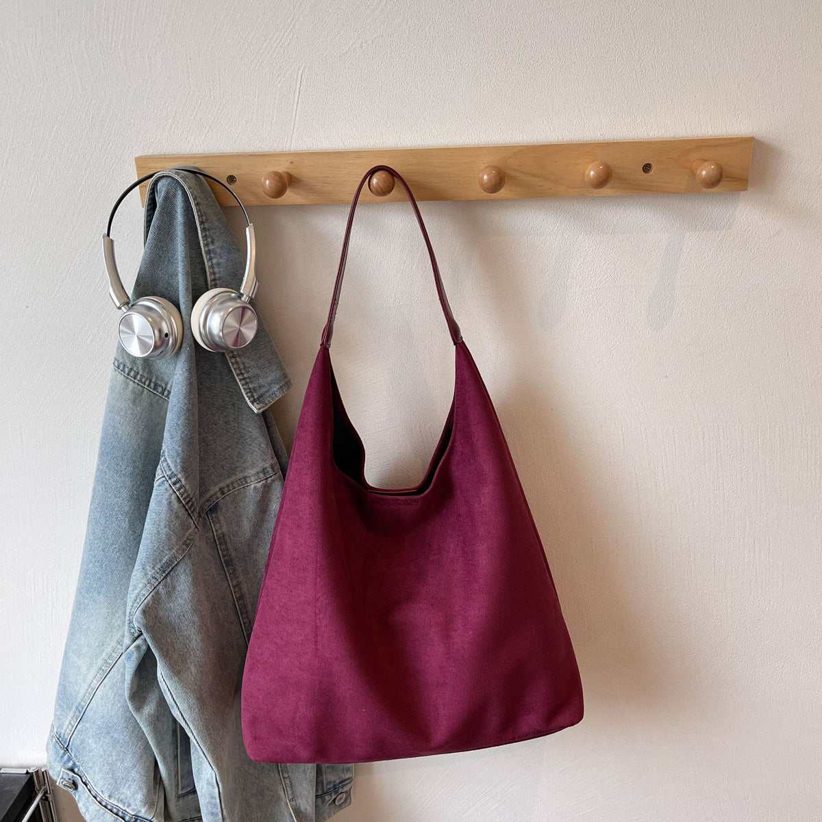 Soft Hobo Shoulder Bag with Matching Pouch 6W10BBG2475