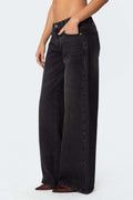 Minimalist Wide Leg Denim Pants - DippedShop Wholesale - #4995