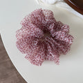 Retro Leopard Print Organza Ruffled Scrunchies 6W6HSR488