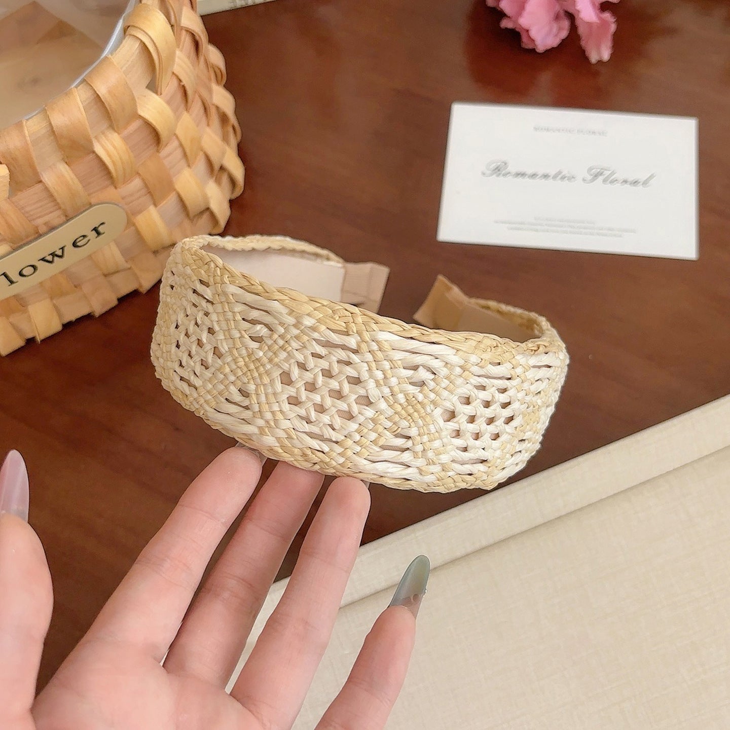 Bohemian Woven Colorblock Hairband - DippedShop Wholesale - #4659
