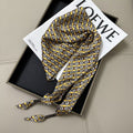 Vintage Leopard Print Versatile Silk Scarf 6W6NSI239
