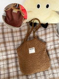 Plush Polka Dot Tote Bag - DippedShop Wholesale - #9699