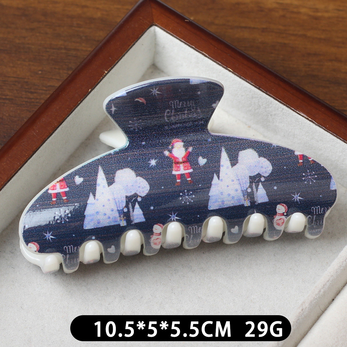 Sweet Santa Claus Print Hair Claws 6W6HCP1697