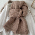 Minimalist Solid Color Knit Wool Scarf 6W6NSW303