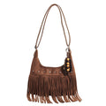Boho Fringe Hobo Large Capacity Shoulder Bag 6W10BBG2351