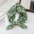 Flower Print Square Scarf - DippedShop Wholesale - #5715