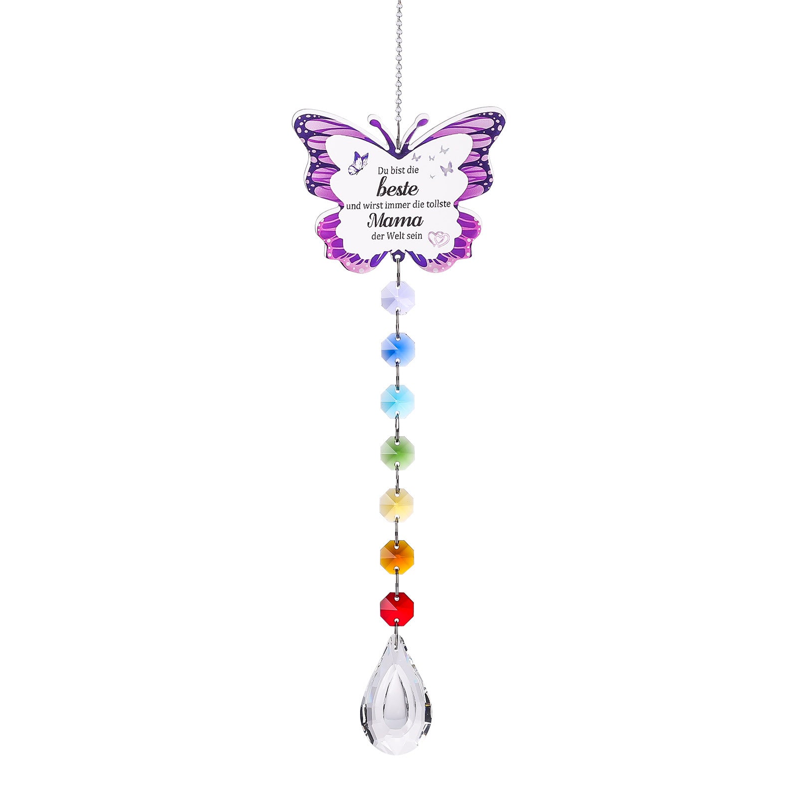 Oversized Butterfly Colorful Crystal Pendant Suncatchers MK2CZAS6H7HLS55