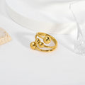 Cubic Zirconia Adjustable Ring - DippedShop Wholesale - #2963
