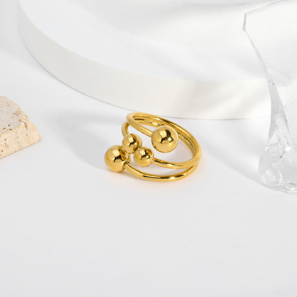 Cubic Zirconia Adjustable Ring - DippedShop Wholesale - #2963