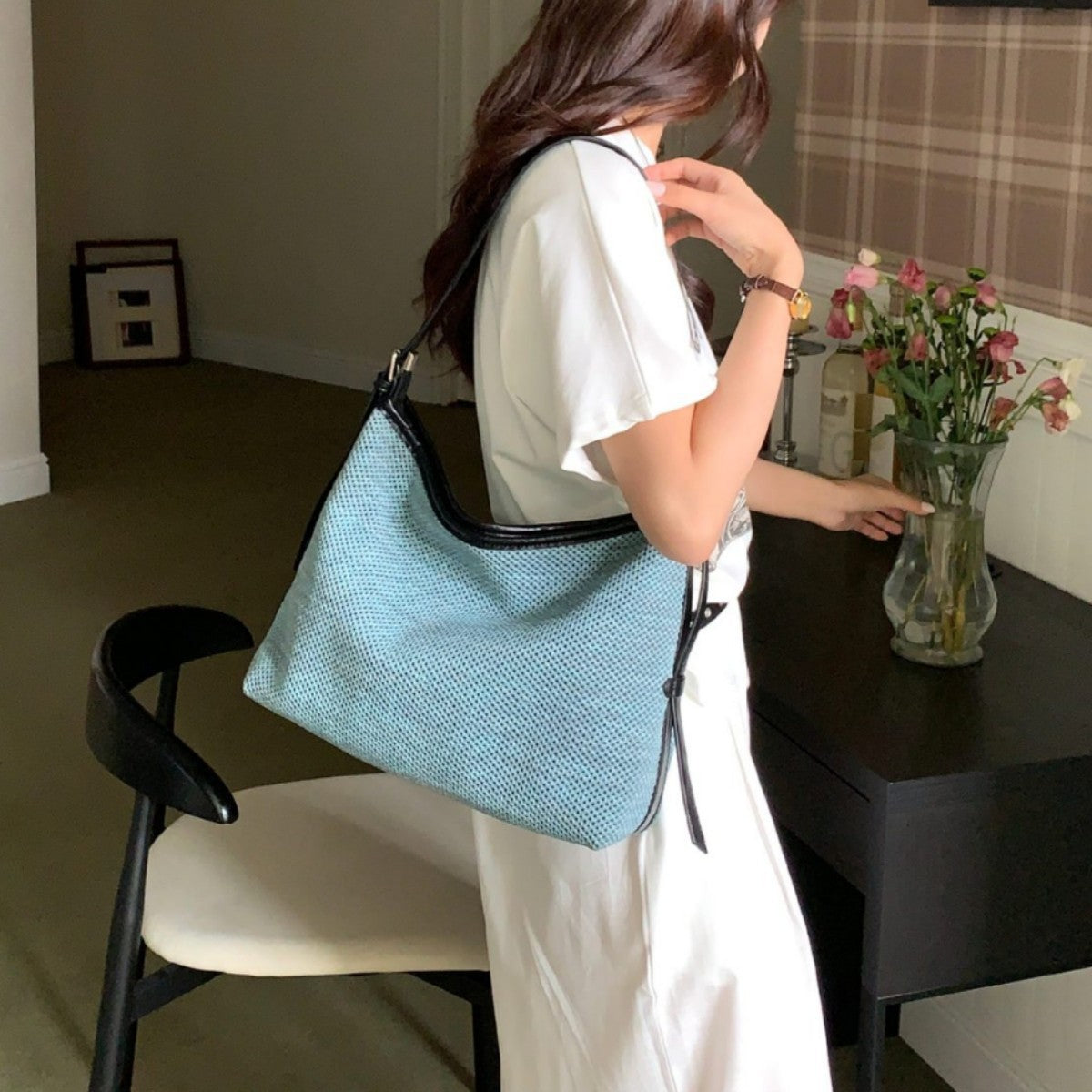 Handmade Woven Versatile Tote Crossbody Bag 6W10BBG2503