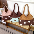Star Embroidery Patchwork Tote Bag - DippedShop Wholesale - #4387